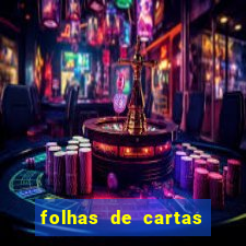 folhas de cartas para imprimir